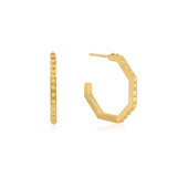 Octavia | Beaded Hoops