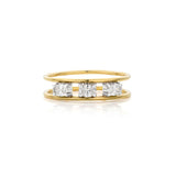 Oval Half Eternity