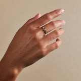 Oval Half Eternity
